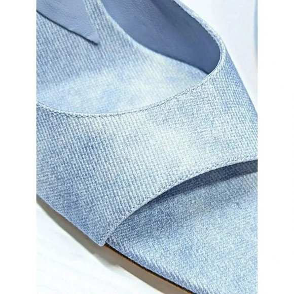 Gia Borghini Perni 04 Women's Denim High Heels Mules Size 38 IT (MSRP $615) - Picture 5 of 10